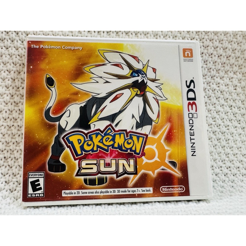 Pokémon Sun Nintendo 3DS 2016 Authentic Game Cartridge With Case Tested
